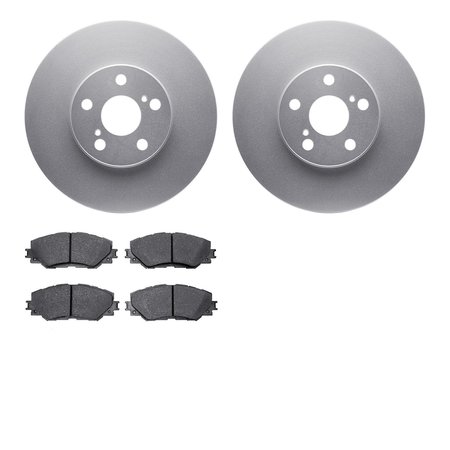 DYNAMIC FRICTION CO 4502-76138, Geospec Rotors with 5000 Advanced Brake Pads, Silver 4502-76138